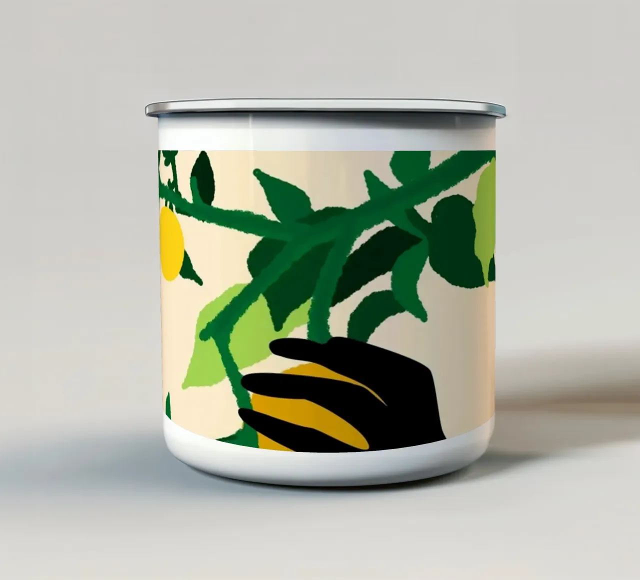 Citrus Touch Emaille Tasse von Kintsugi99