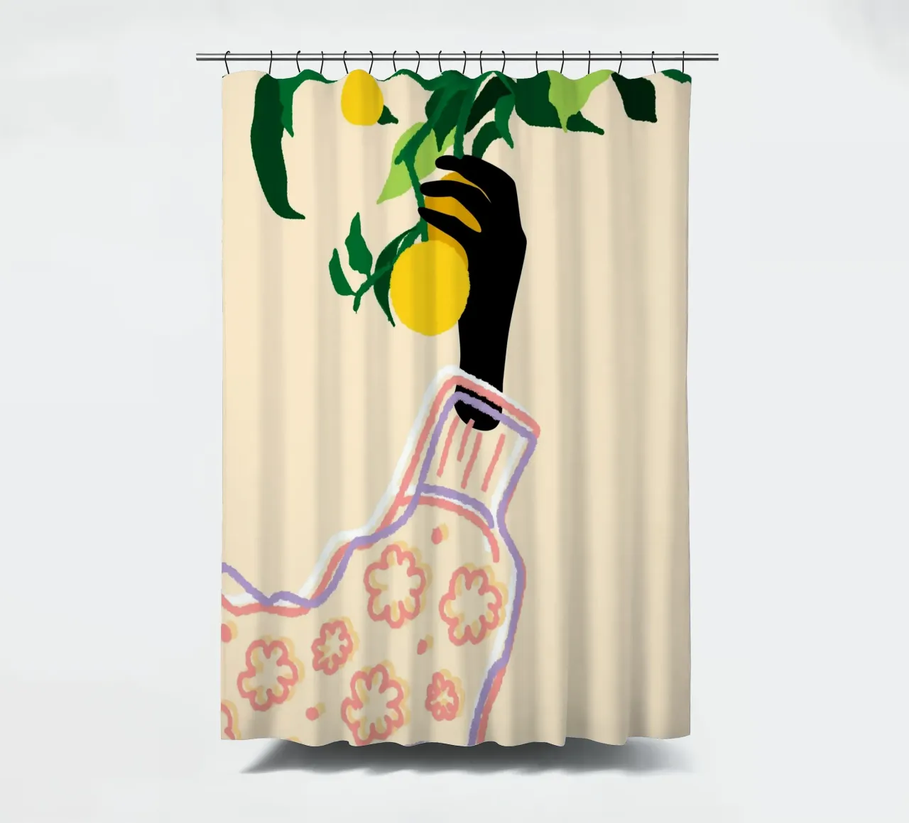 Tocco di agrumi tenda da doccia da Kintsugi99