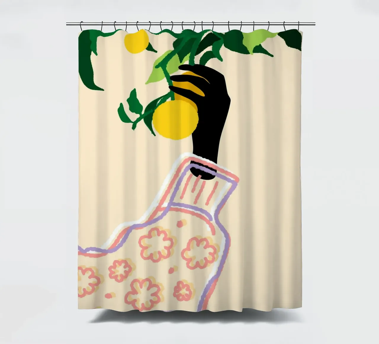 Tocco di agrumi tenda da doccia da Kintsugi99