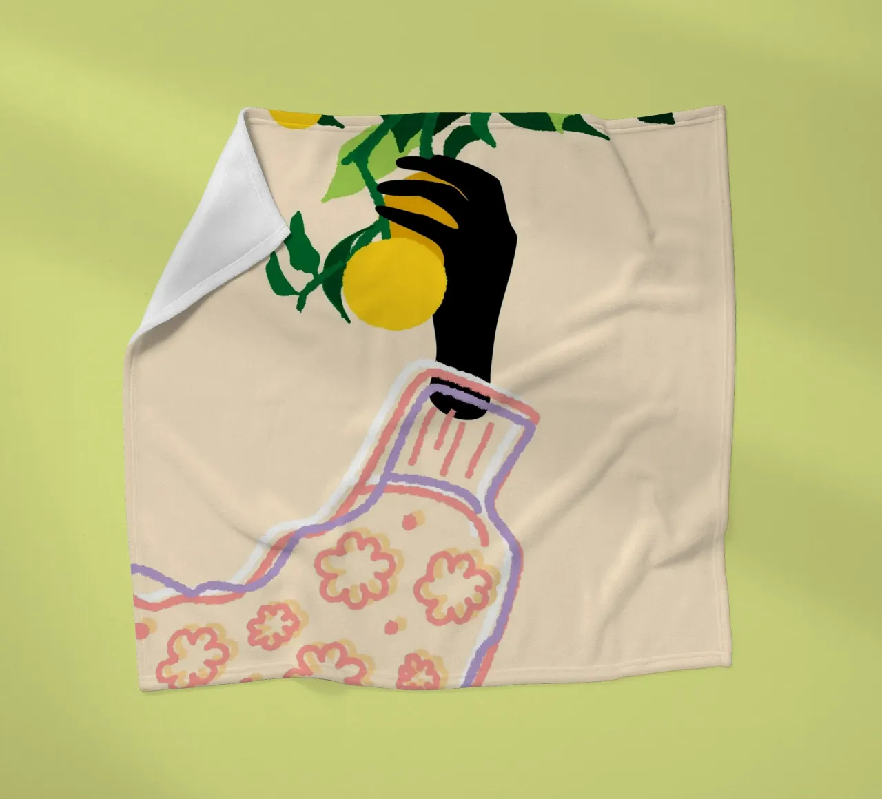 Tocco di agrumi coperta in pile da Kintsugi99