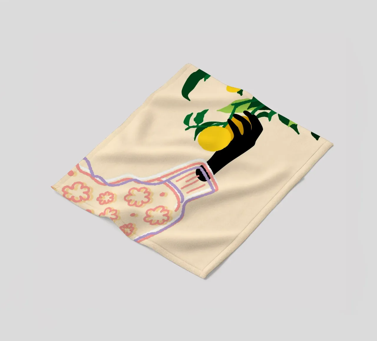 Tocco di agrumi coperta in pile da Kintsugi99