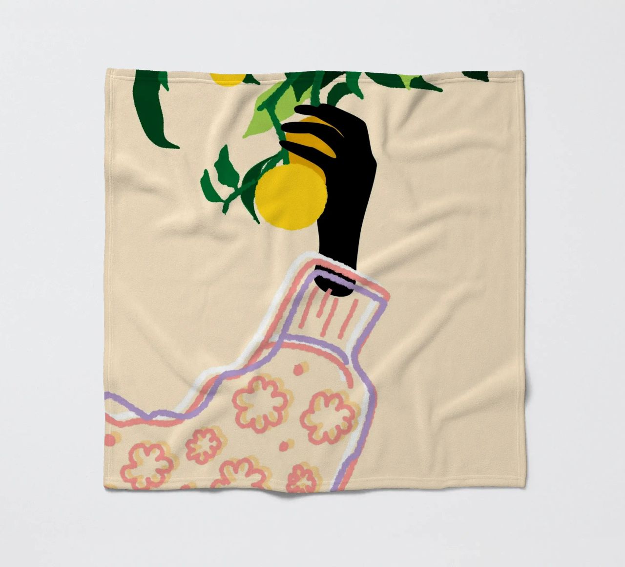 Tocco di agrumi coperta in pile da Kintsugi99