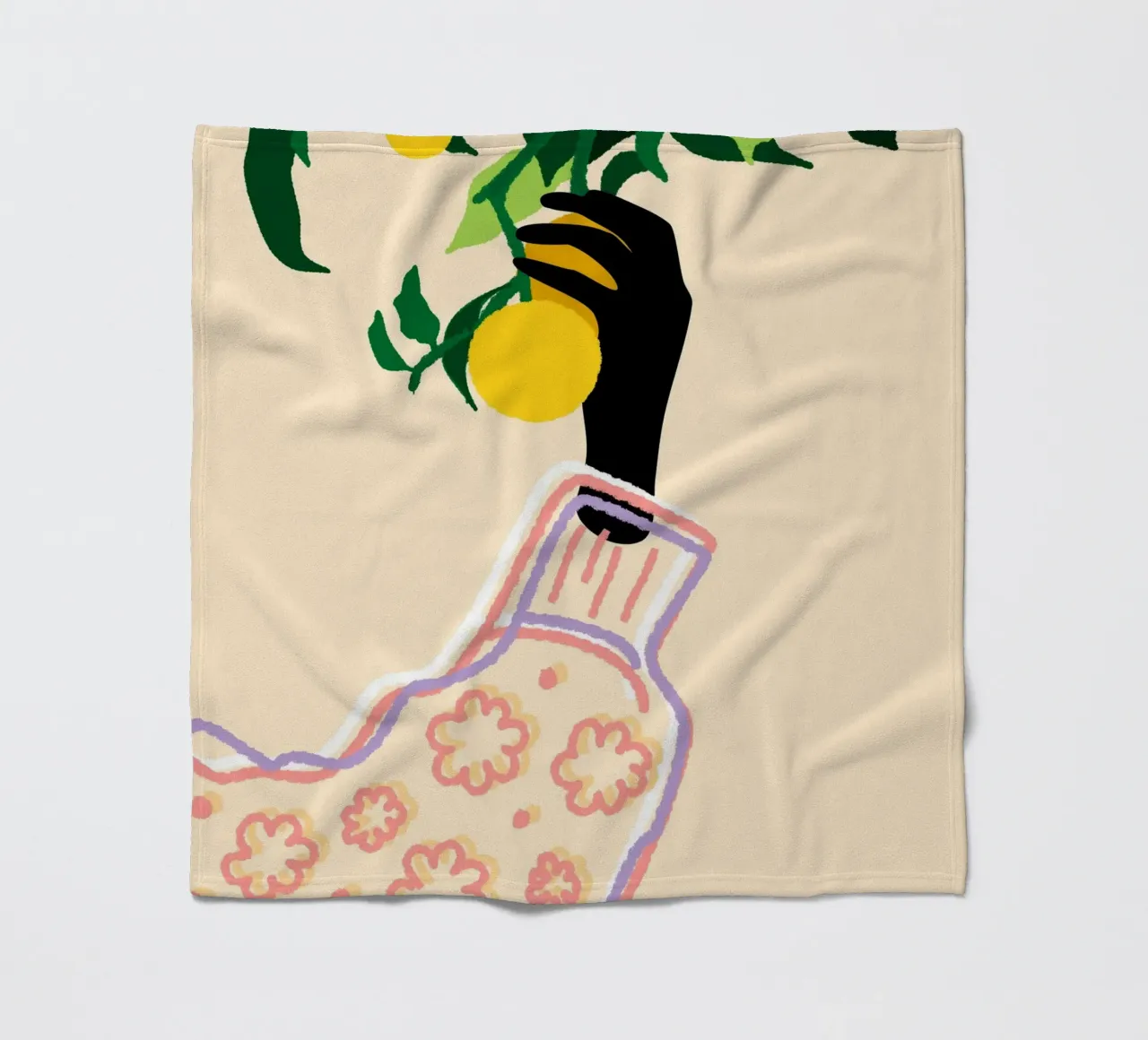 Tocco di agrumi coperta in pile da Kintsugi99