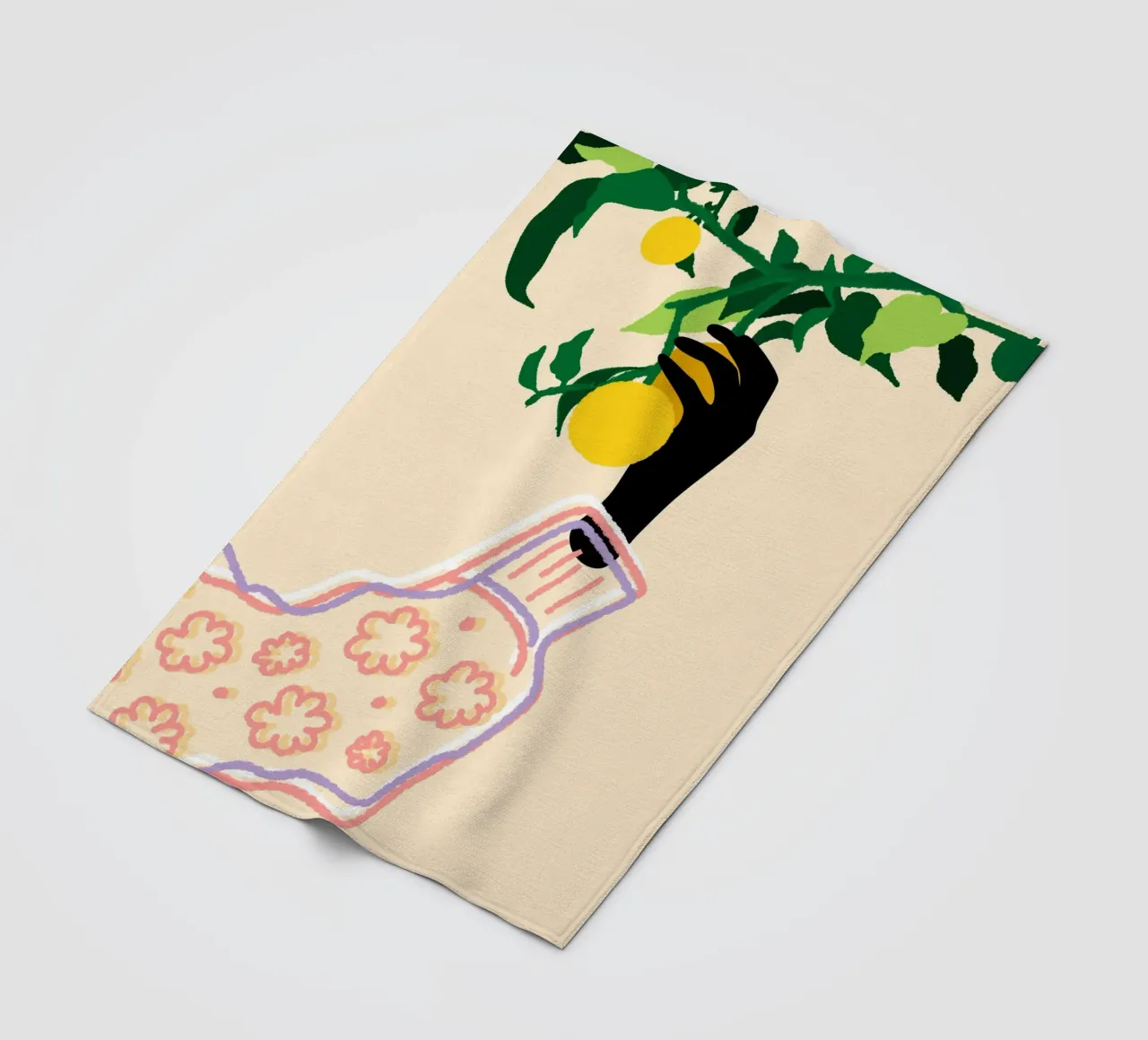 Tocco di agrumi coperta in pile da Kintsugi99