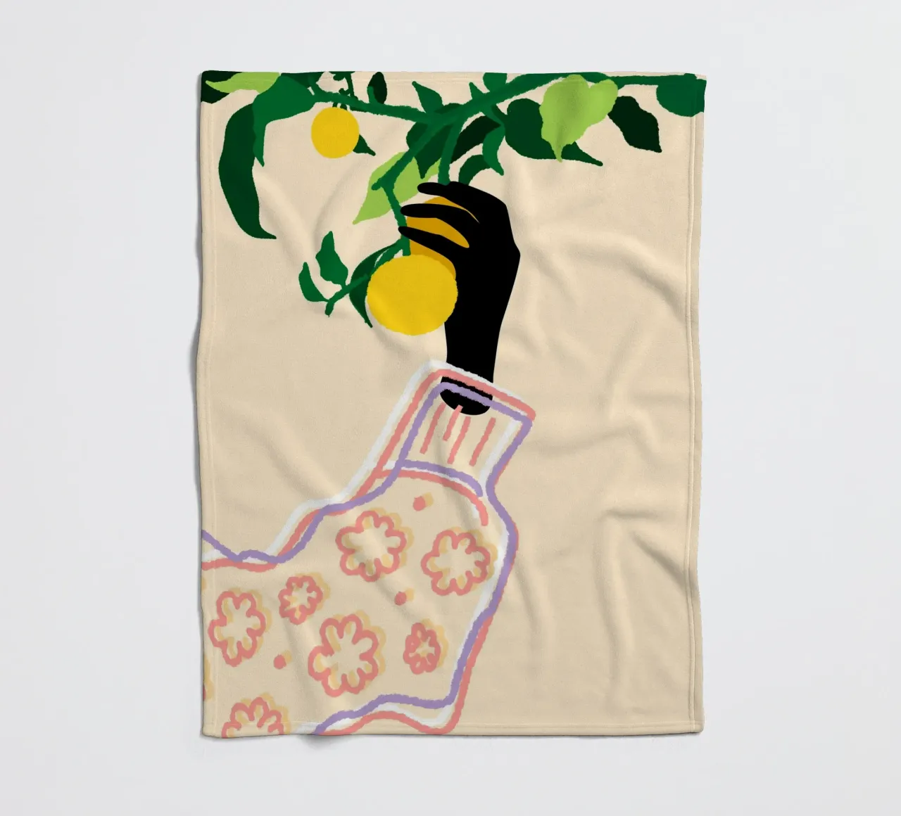 Tocco di agrumi coperta in pile da Kintsugi99