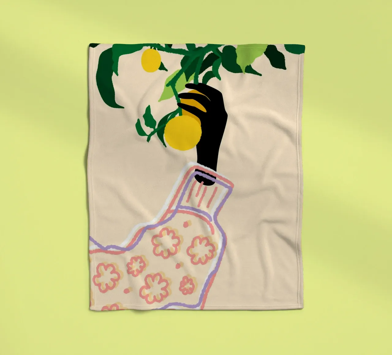 Tocco di agrumi coperta in pile da Kintsugi99