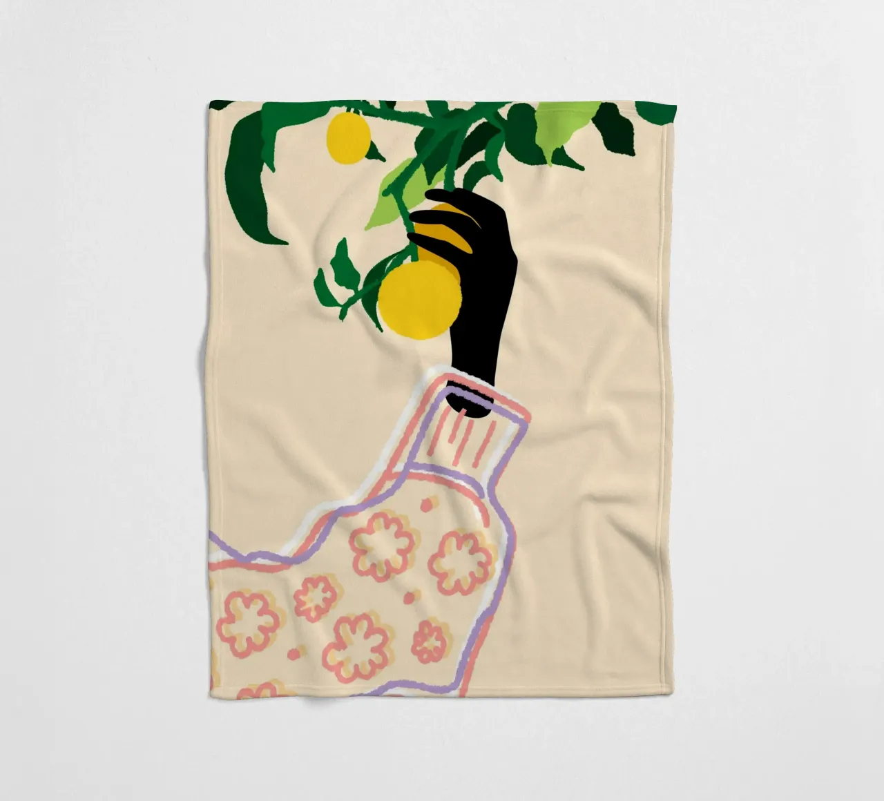 Tocco di agrumi coperta in pile da Kintsugi99