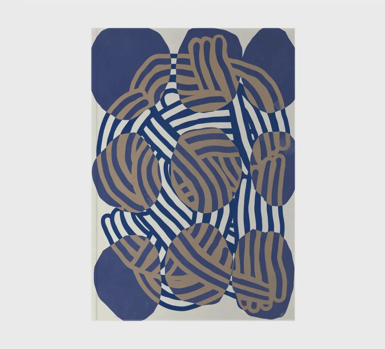 Line art abstract circles notebook by Little Dean