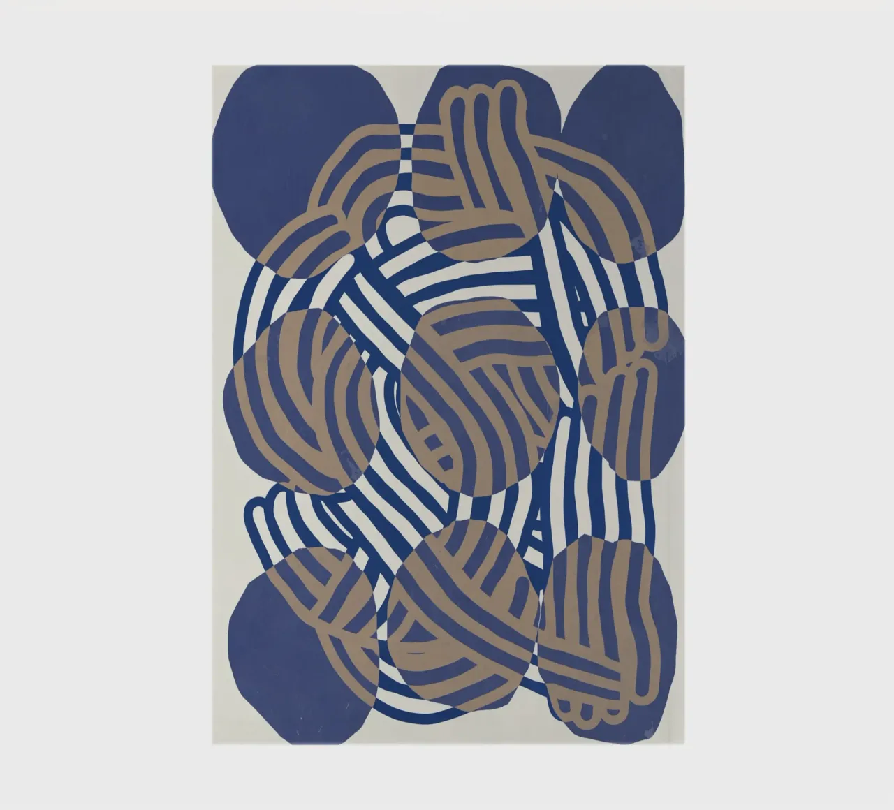 Line art abstract circles notebook by Little Dean