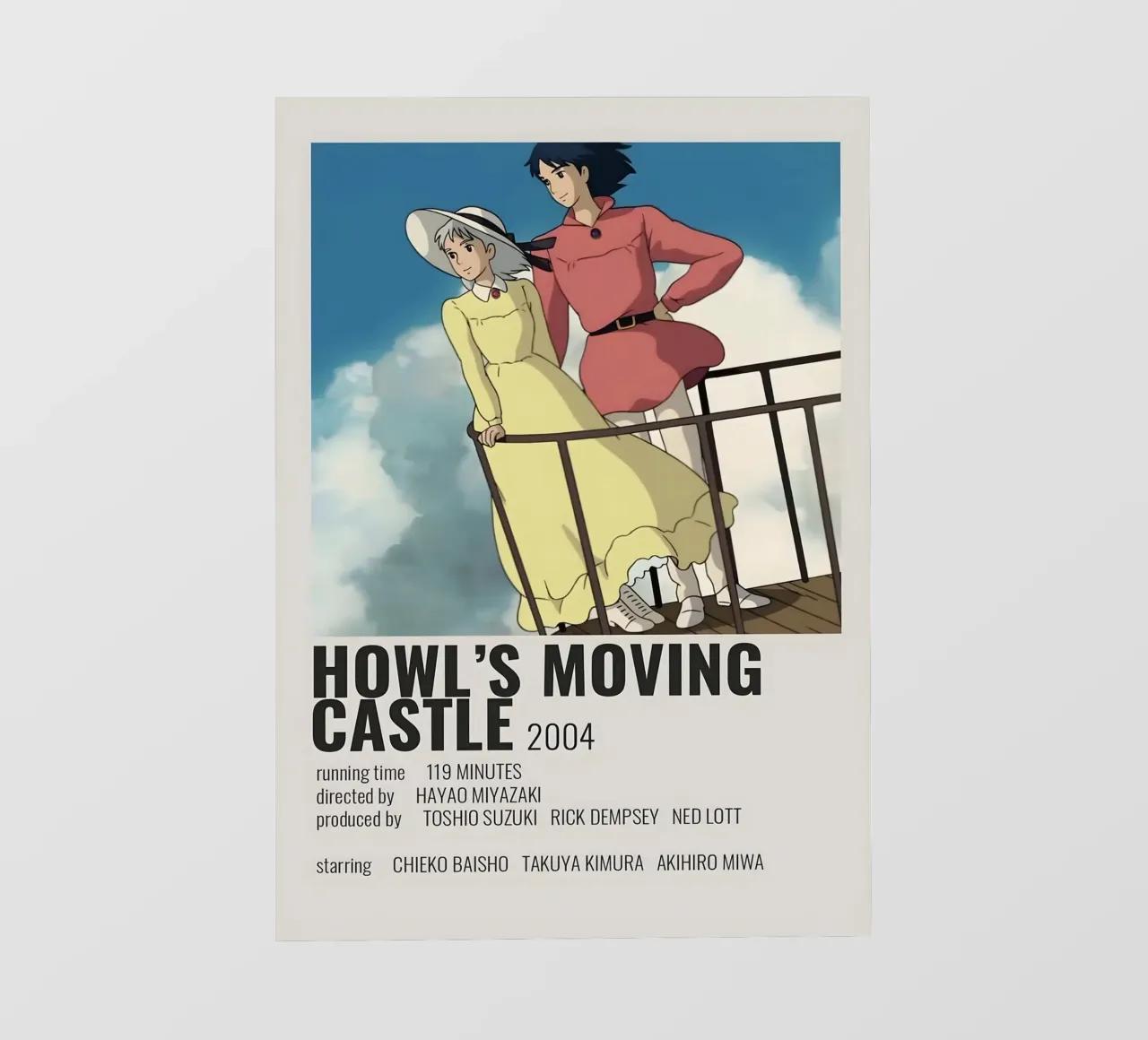 HOWL'S MOVING CASTLE 2004 pellicola backlit da Totoya