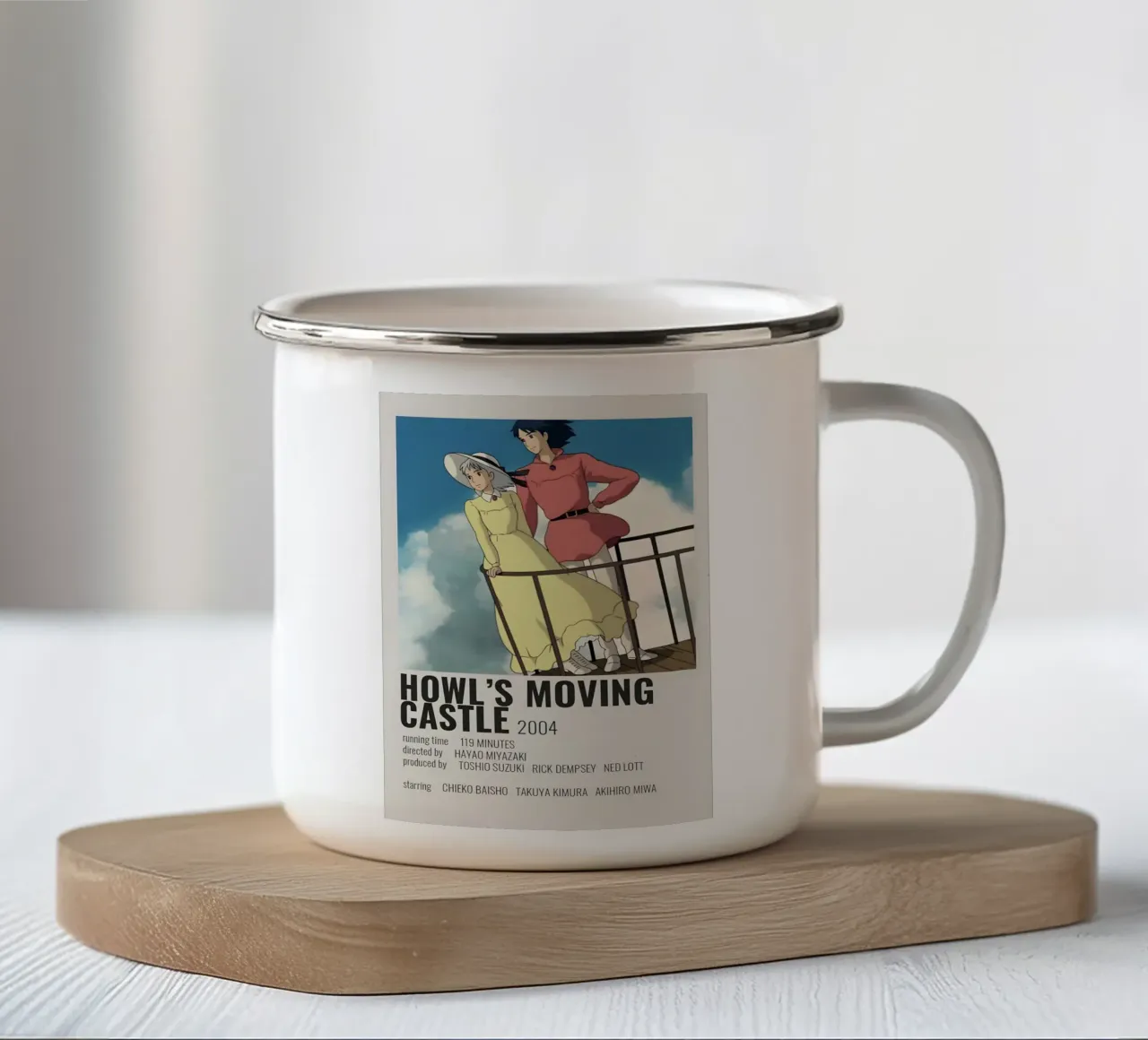 HOWL'S MOVING CASTLE 2004 tazza in smalto da Totoya