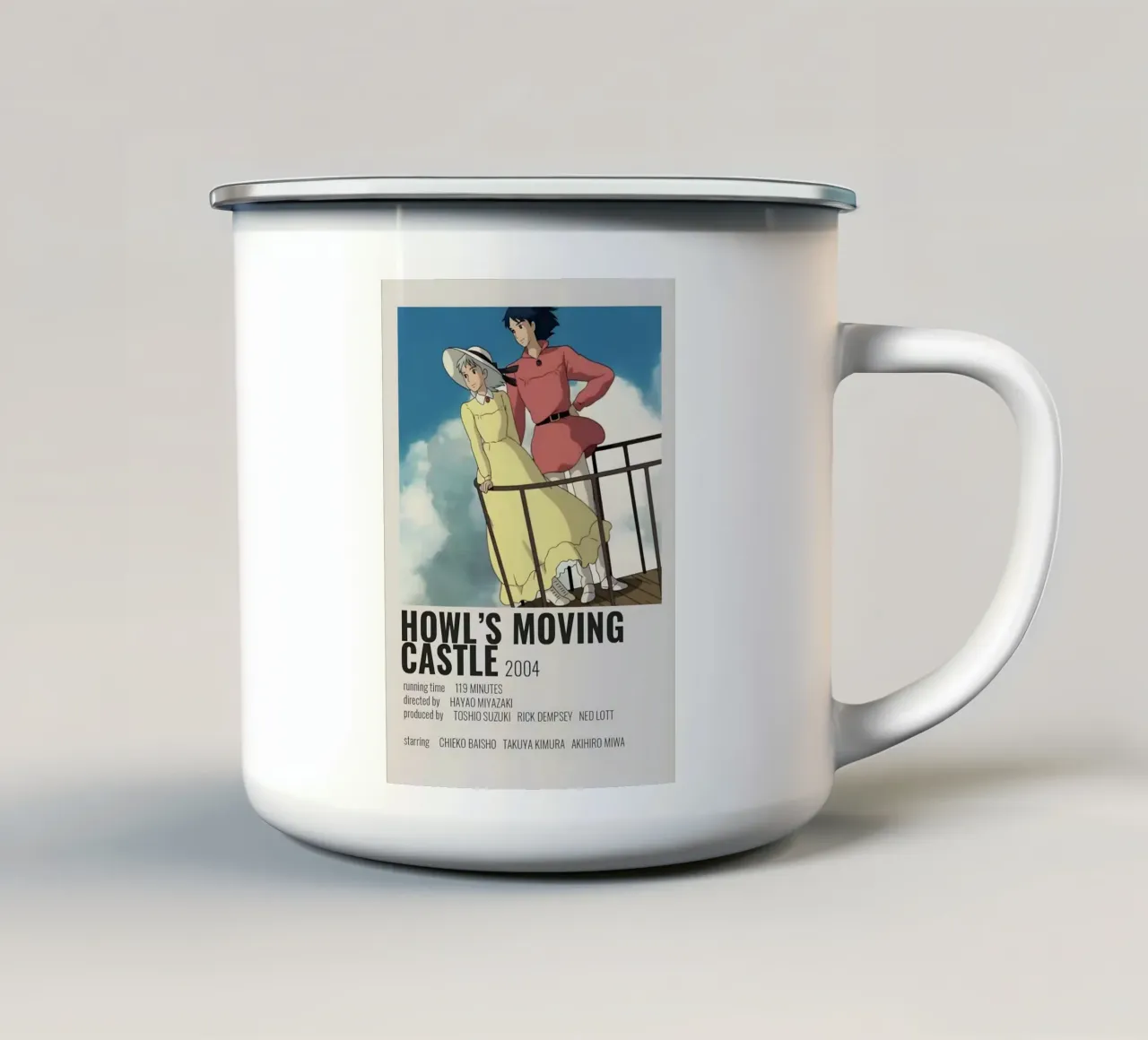 HOWL'S MOVING CASTLE 2004 tazza in smalto da Totoya