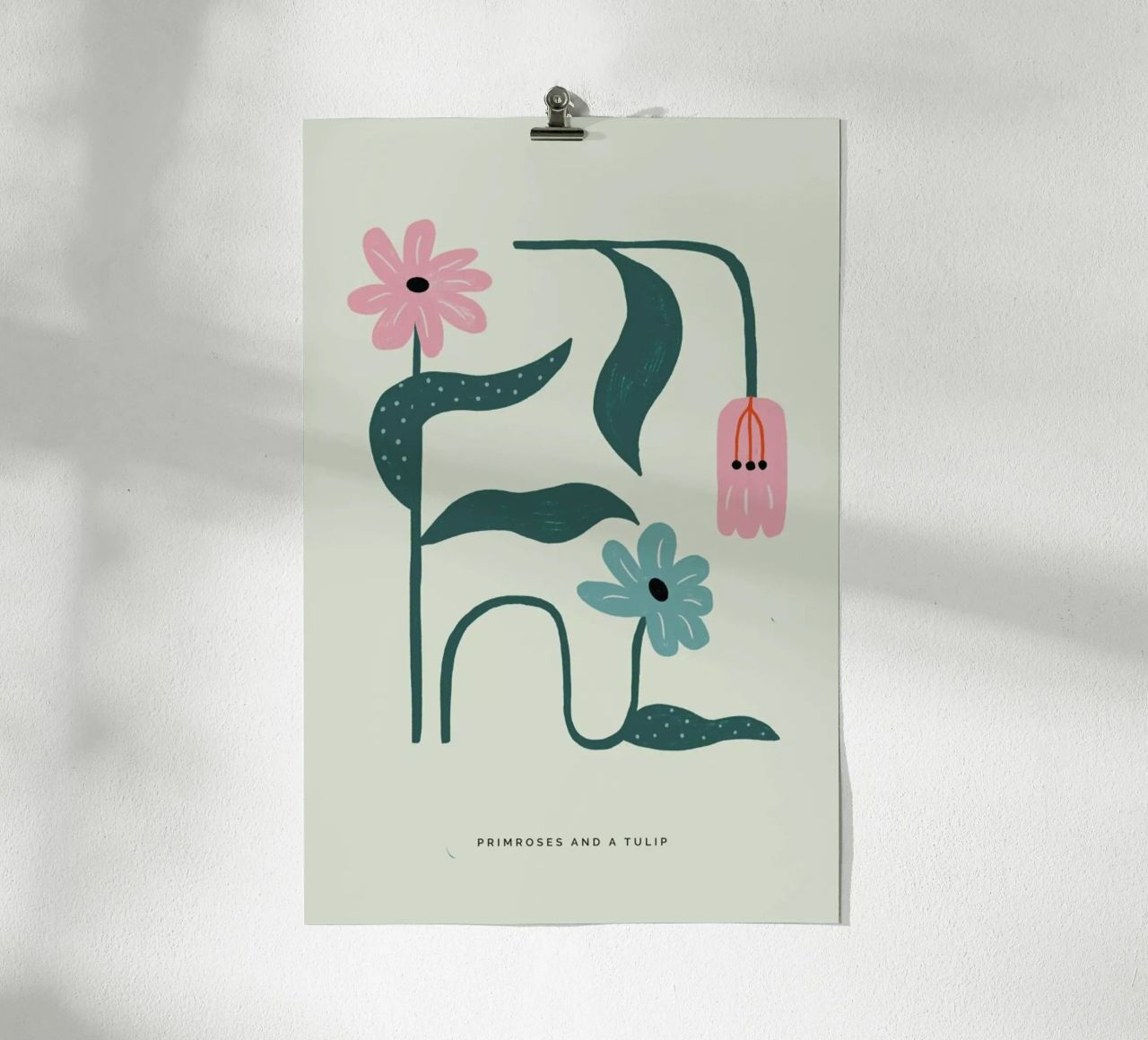 Primroses And A Tulip Poster von Studio One
