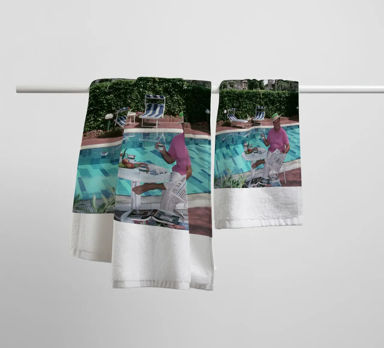 Sirio Maccioni - Slim Aarons towel by The Poster UK