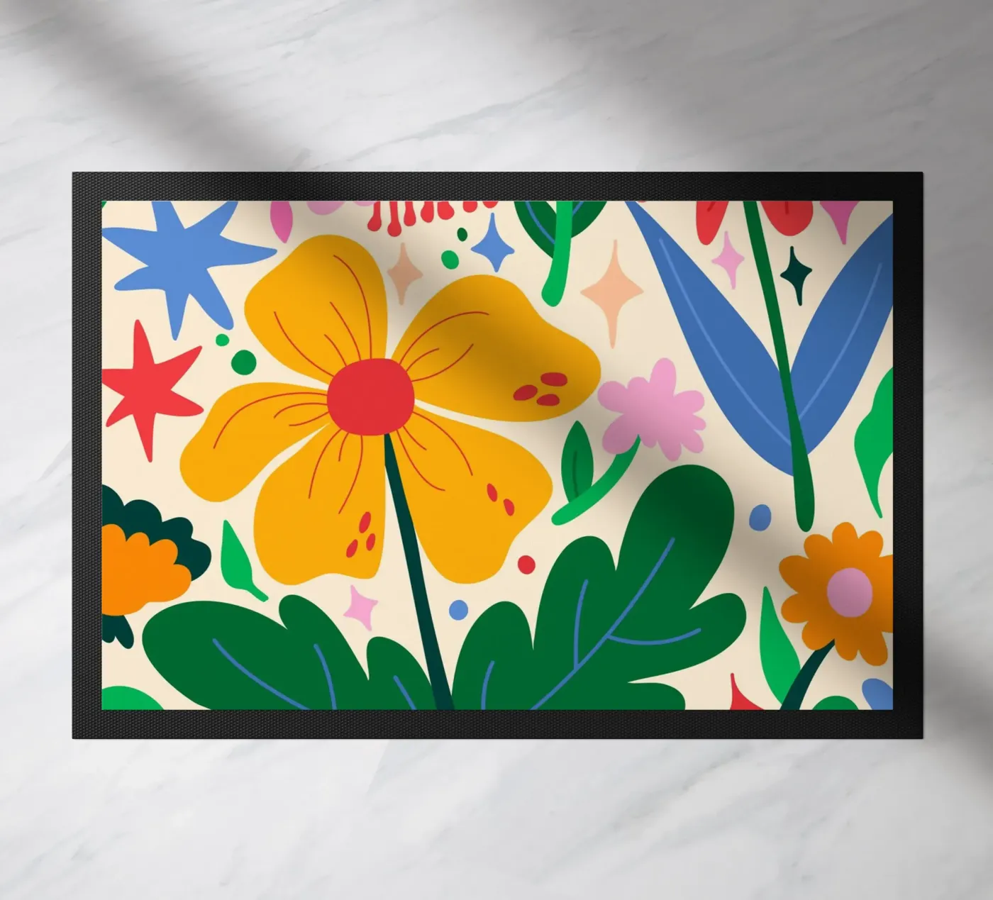 Flower Mixtape doormat by Kintsugi99