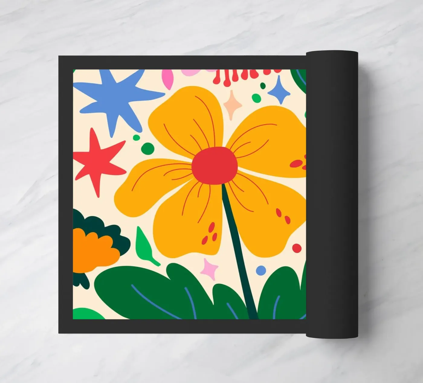 Flower Mixtape doormat by Kintsugi99