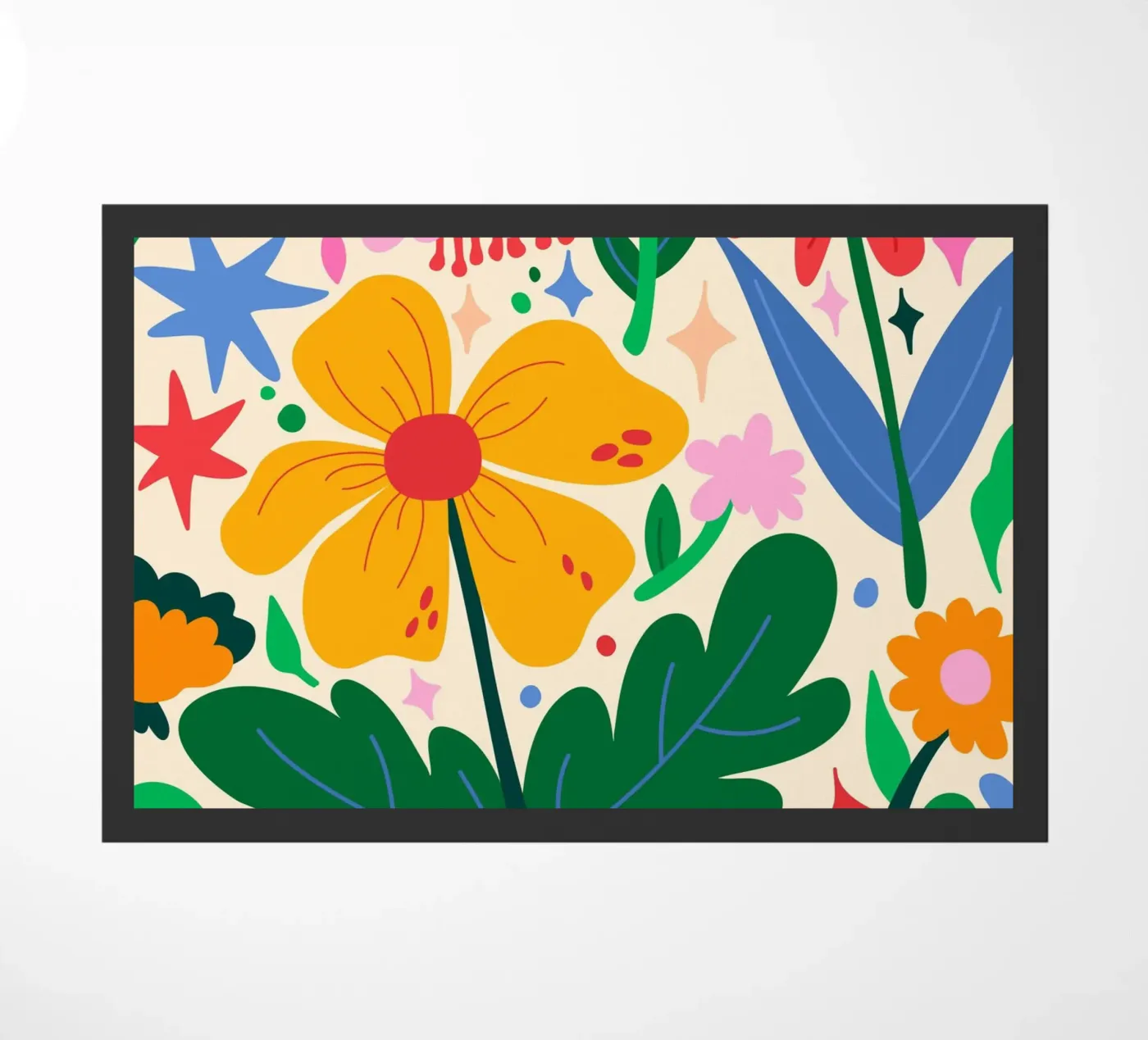Flower Mixtape doormat by Kintsugi99