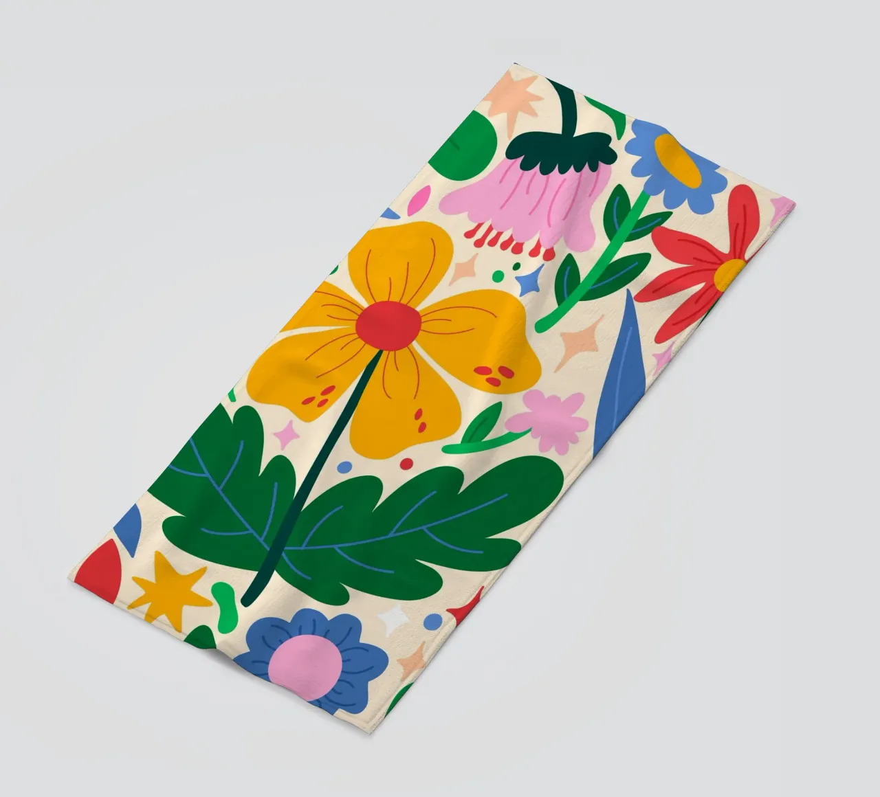 Mixtape di fiori telo mare da Kintsugi99