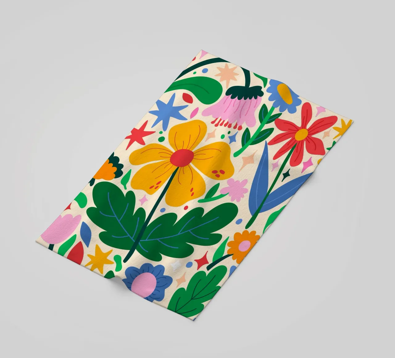 Mixtape di fiori telo mare da Kintsugi99