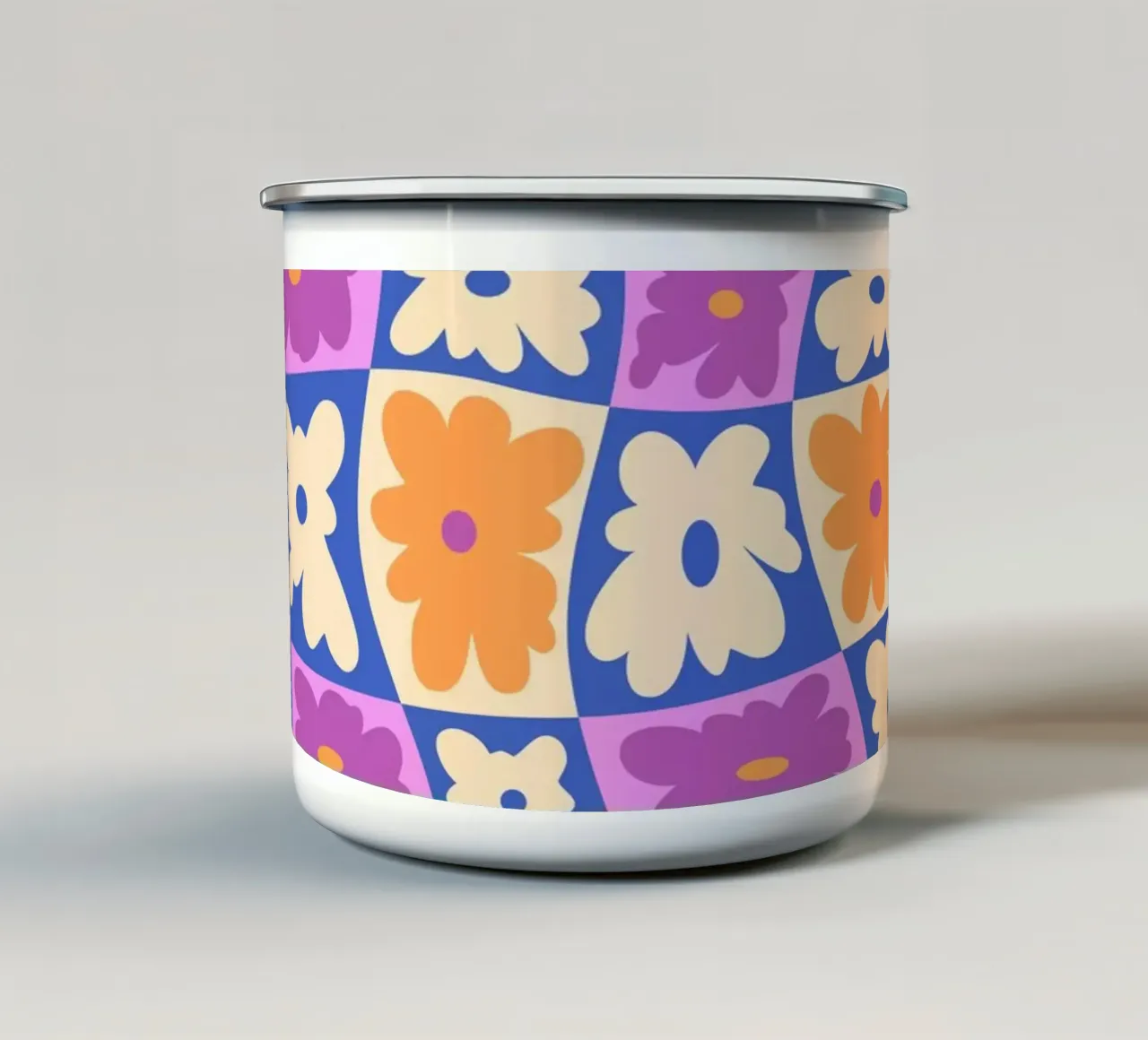 La scacchiera della natura tazza in smalto da Kintsugi99