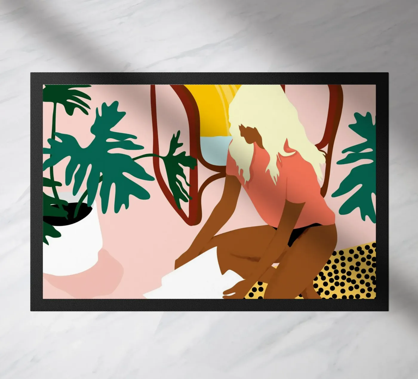 Chic Reading Corner doormat by Kintsugi99