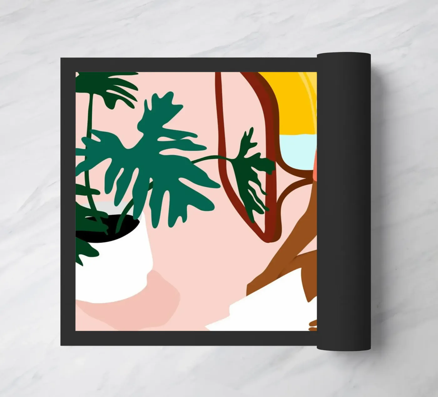 Chic Reading Corner doormat by Kintsugi99