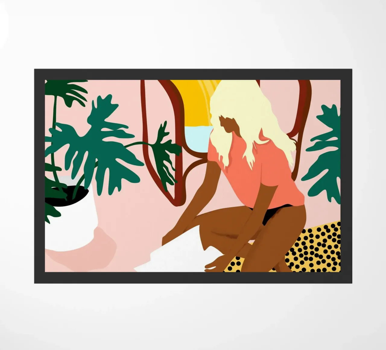 Chic Reading Corner doormat by Kintsugi99