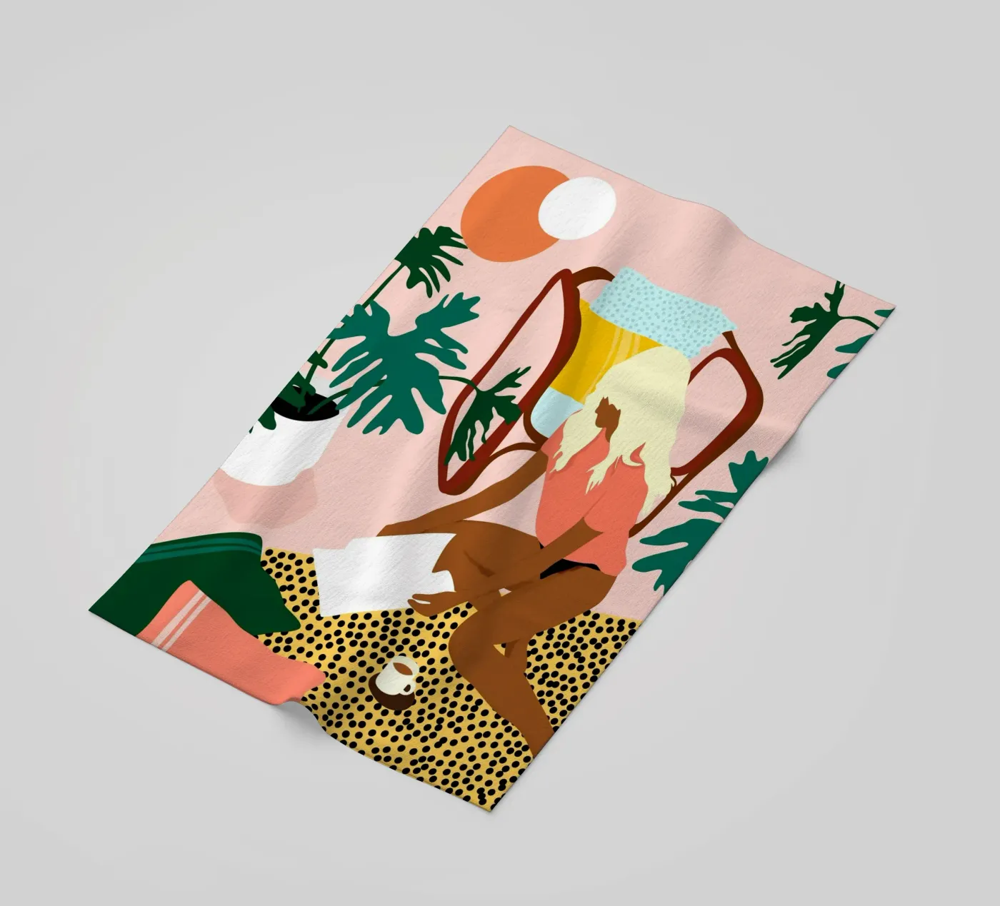 Angolo lettura chic telo mare da Kintsugi99