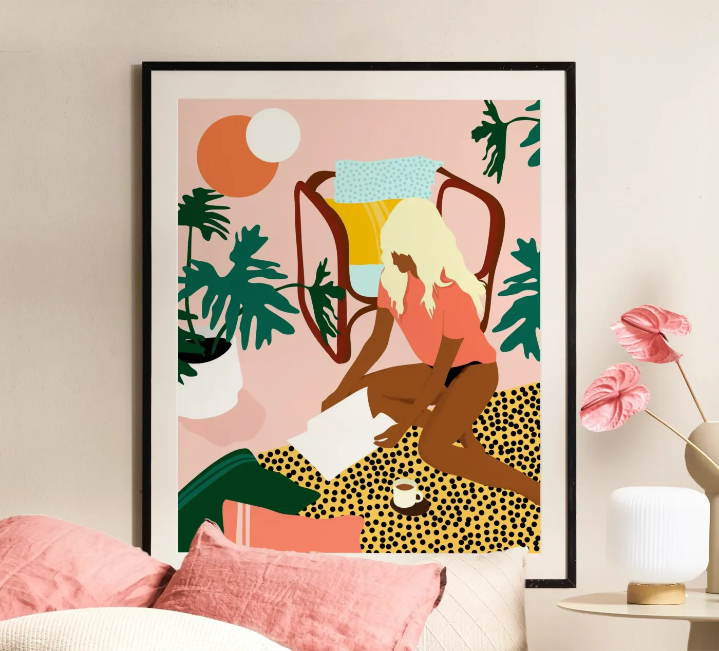 Chic Reading Corner poster by Kintsugi99