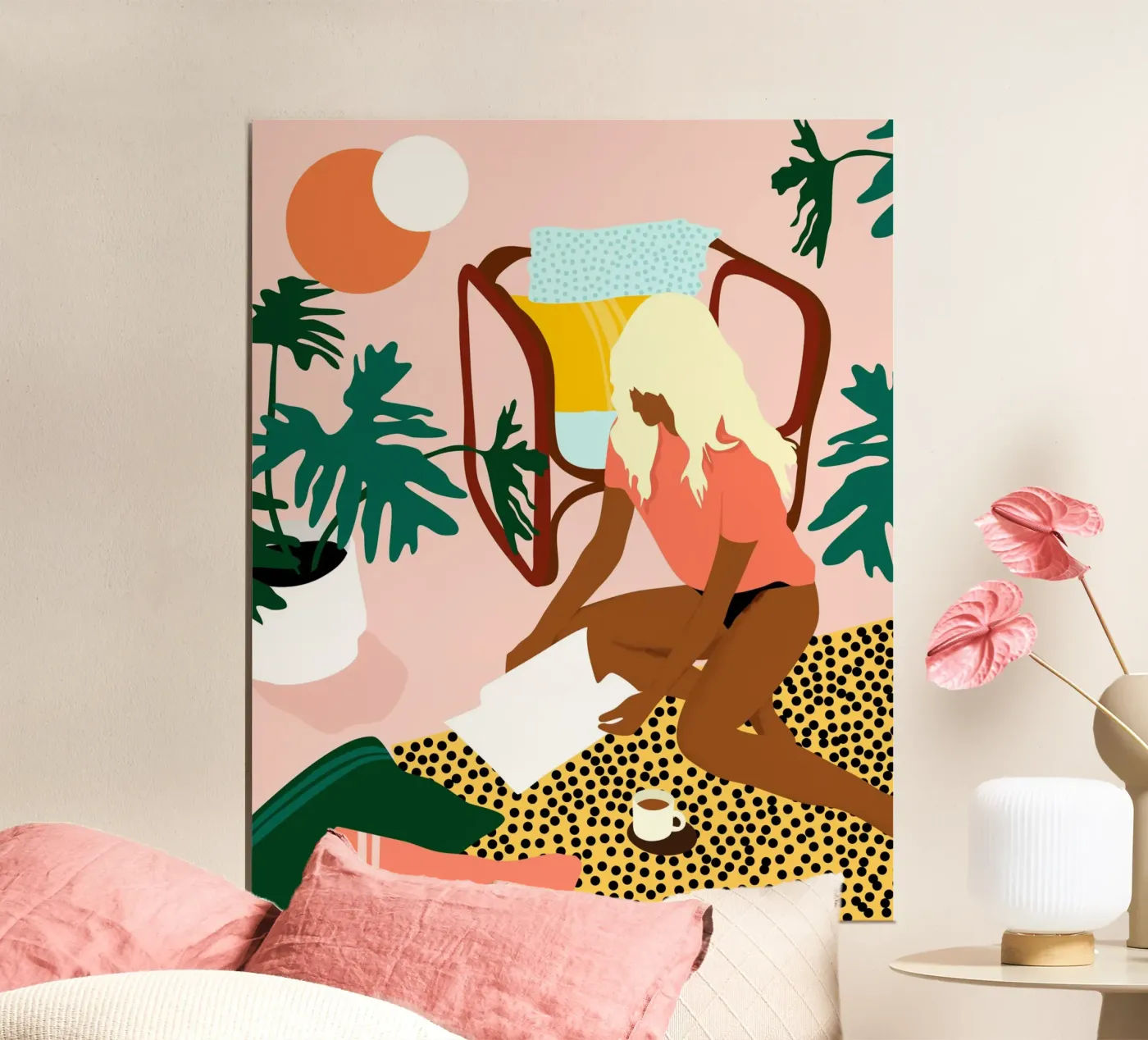 Chic Reading Corner poster by Kintsugi99