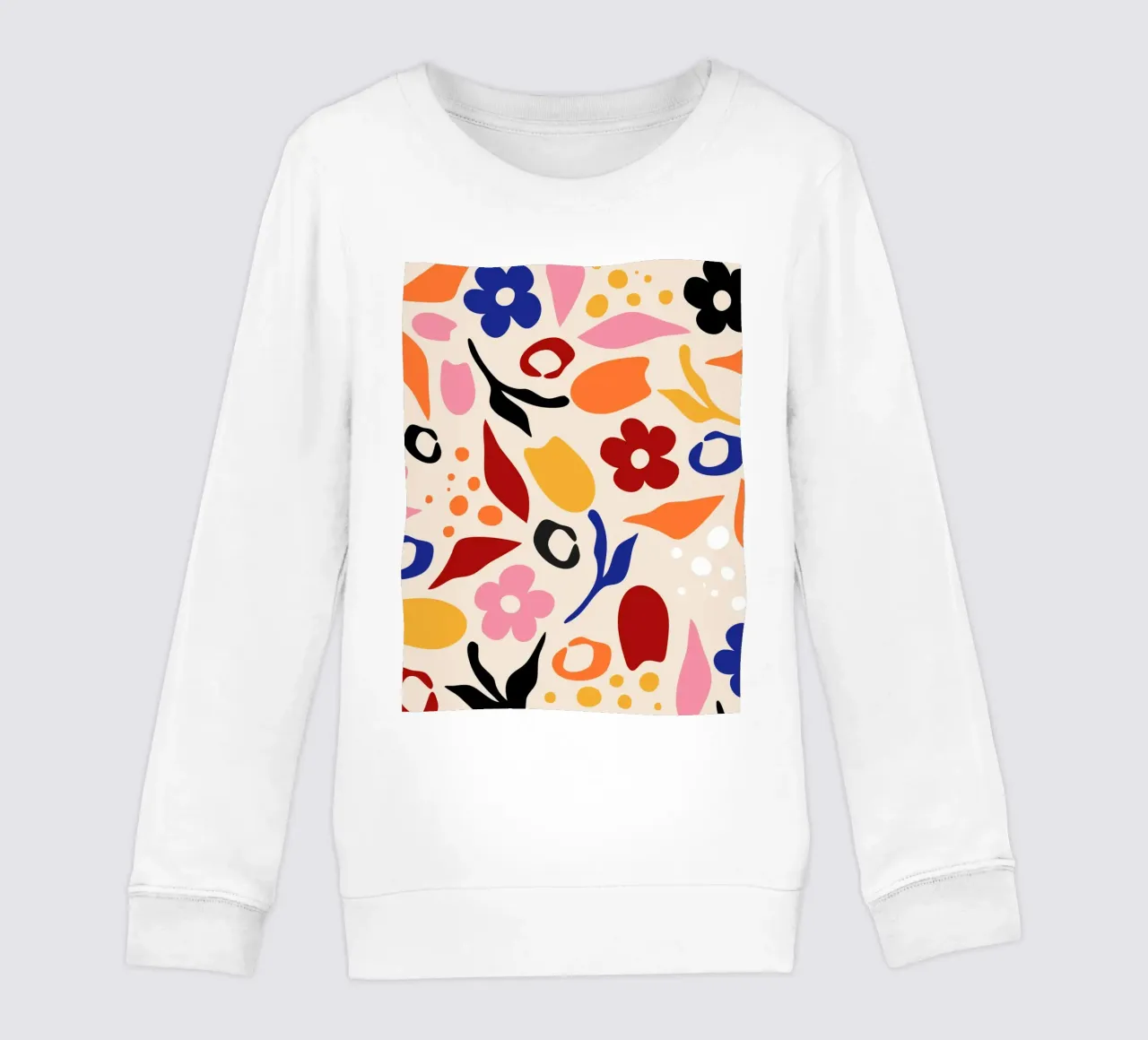 Swaying Petals, Rustling Leaves kids sweatshirt by Kintsugi99