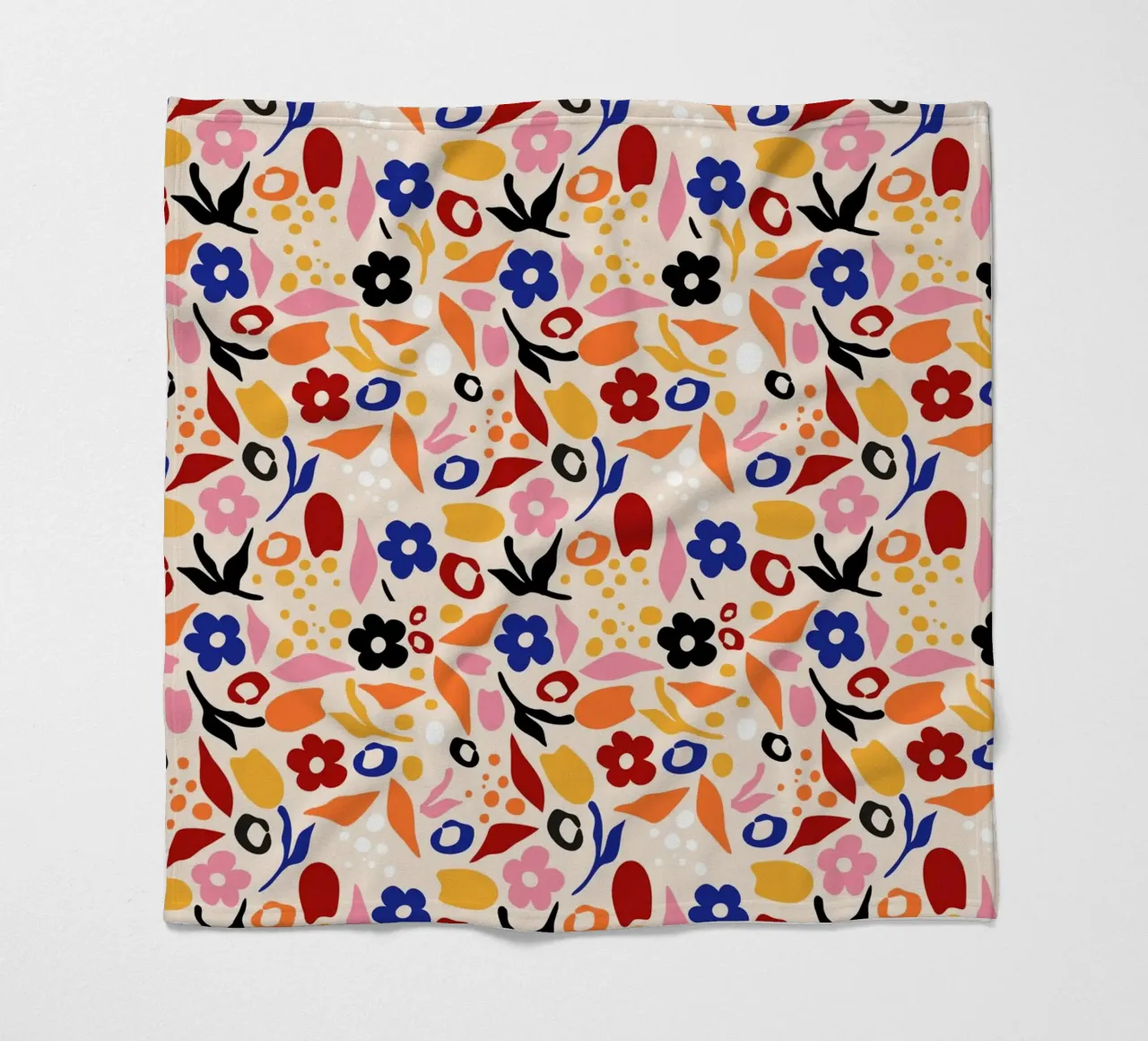 Swaying Petals, Rustling Leaves fleece blanket by Kintsugi99