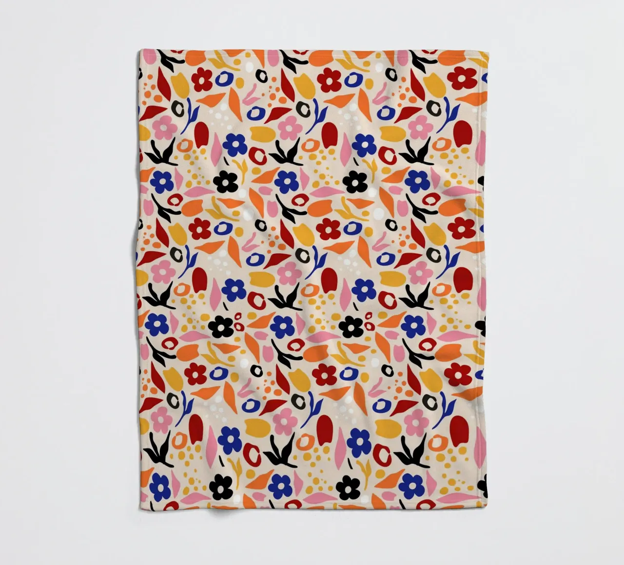Swaying Petals, Rustling Leaves fleece blanket by Kintsugi99