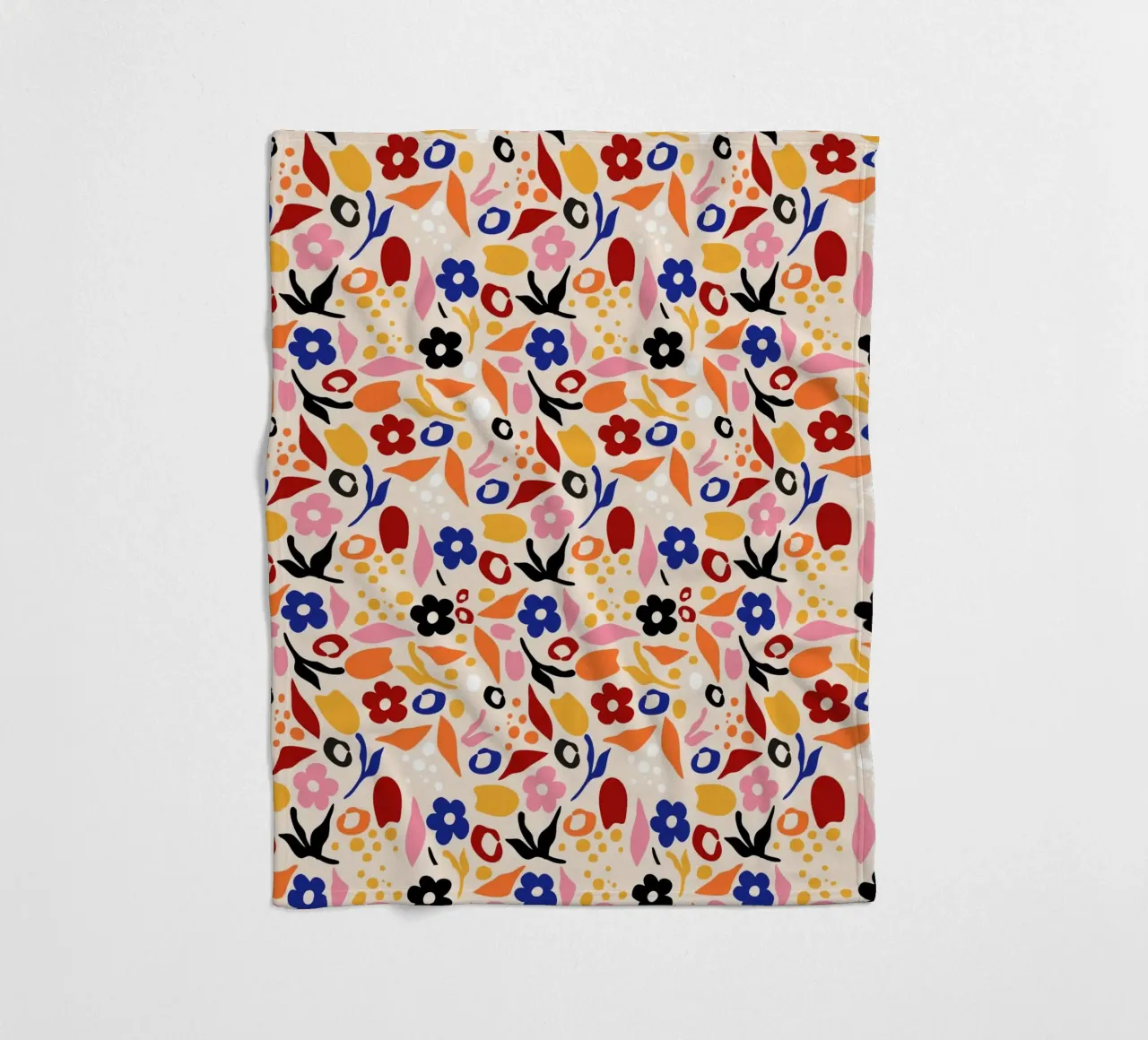 Swaying Petals, Rustling Leaves fleece blanket by Kintsugi99