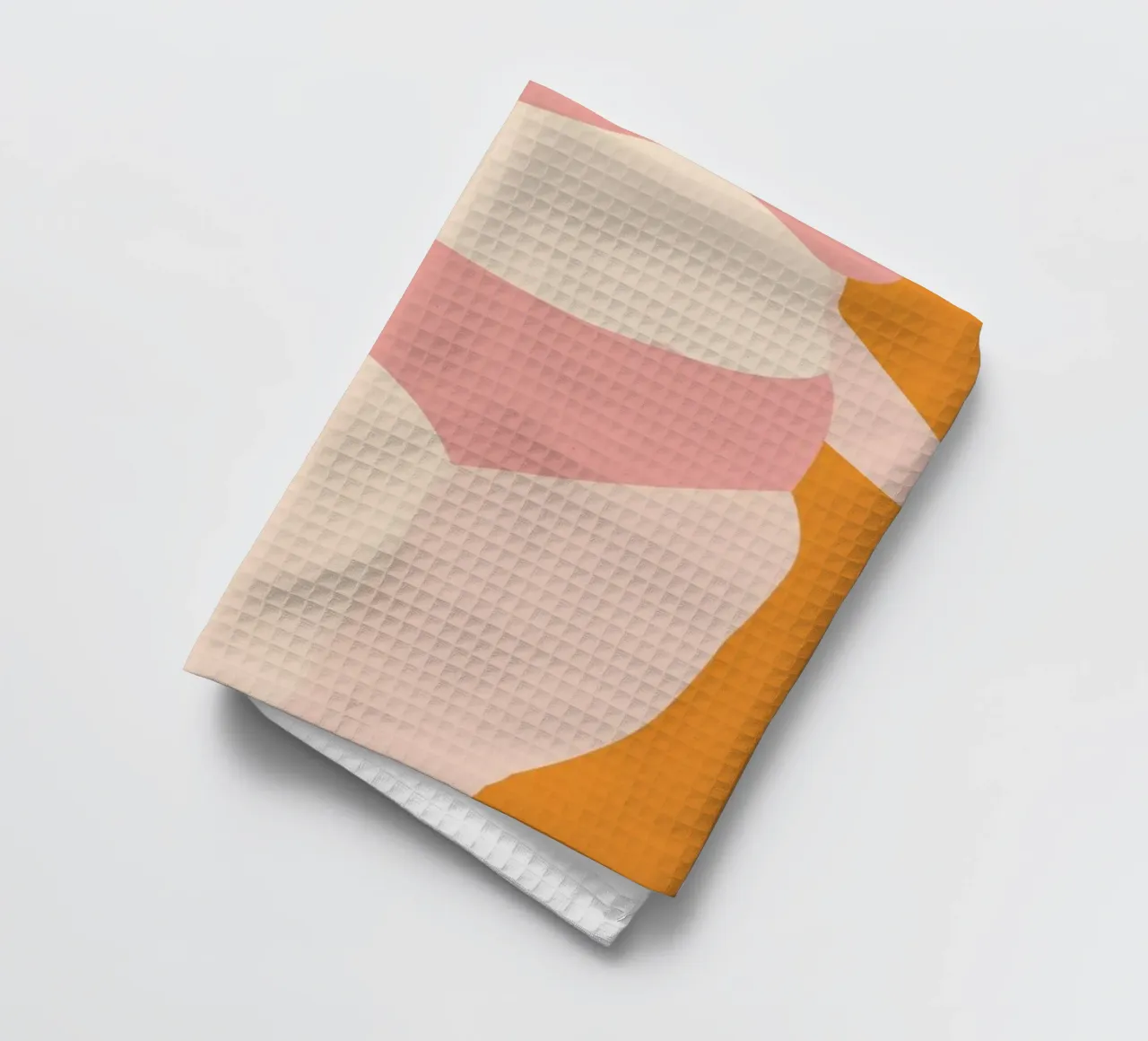 Woman In Pink Underwear tea towel by Rosi Feist