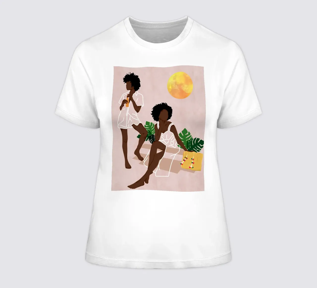 Sunlit Queens women's fitted t-shirt by Kintsugi99