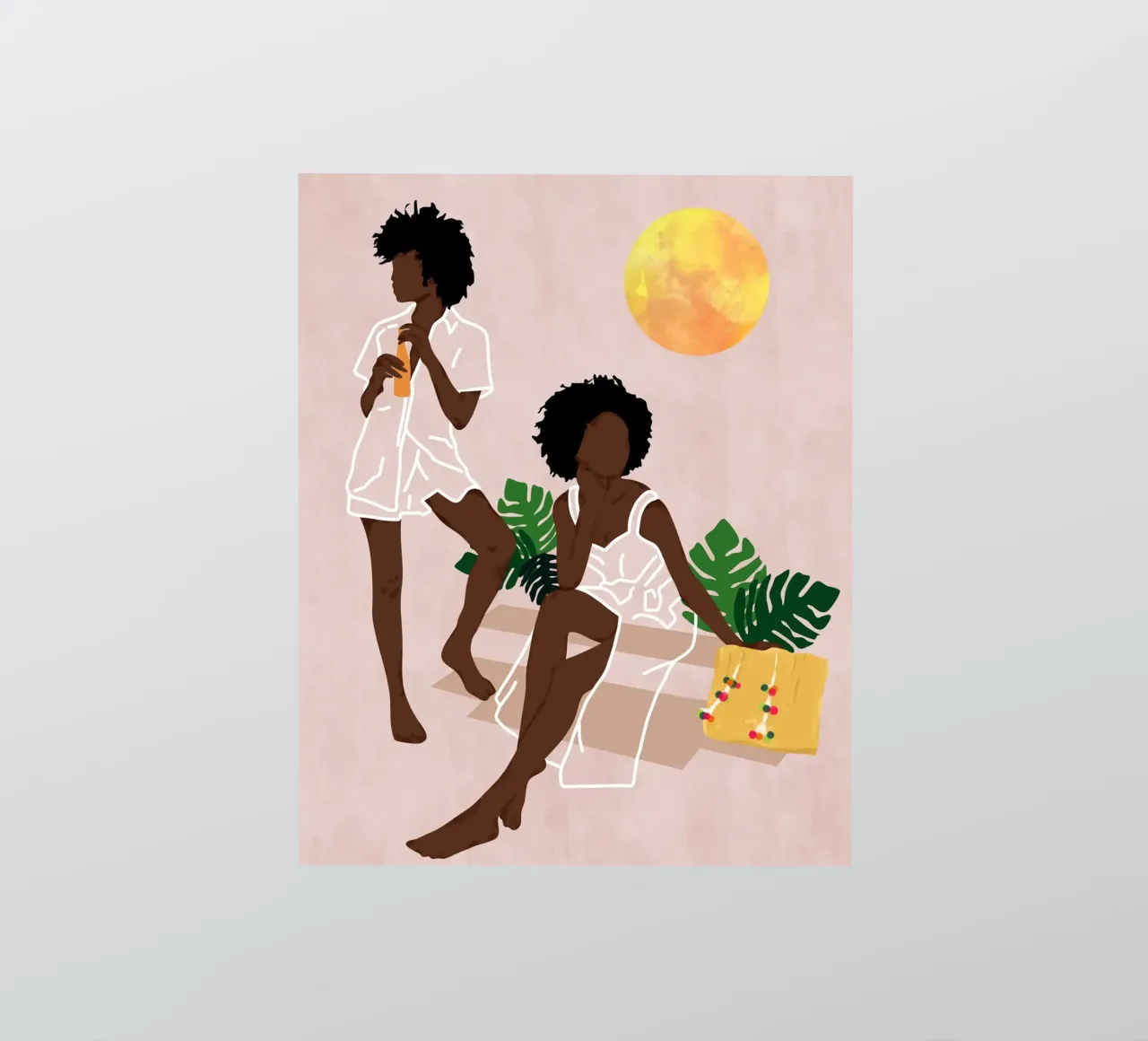 Sunlit Queens sticker by Kintsugi99