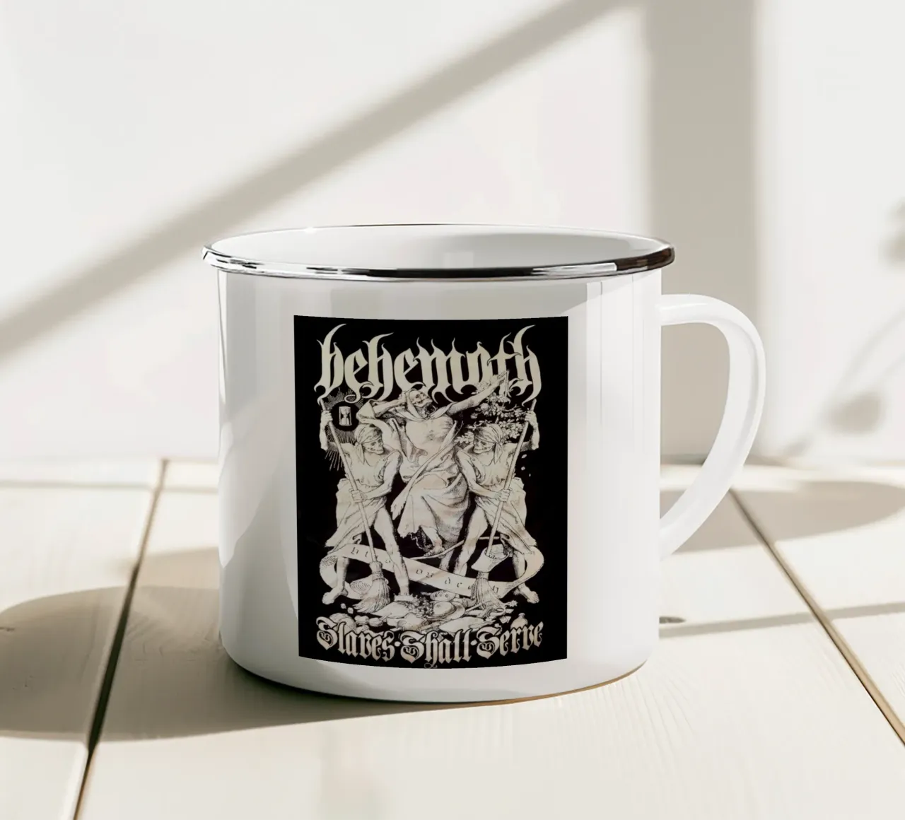 Behemoth Metallo Nero tazza in smalto da HUMMERSONIC