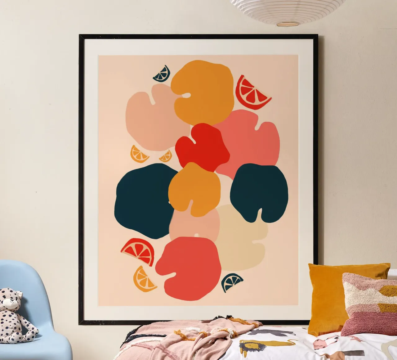 Zestful Zen poster con telaio in legno da Kintsugi99
