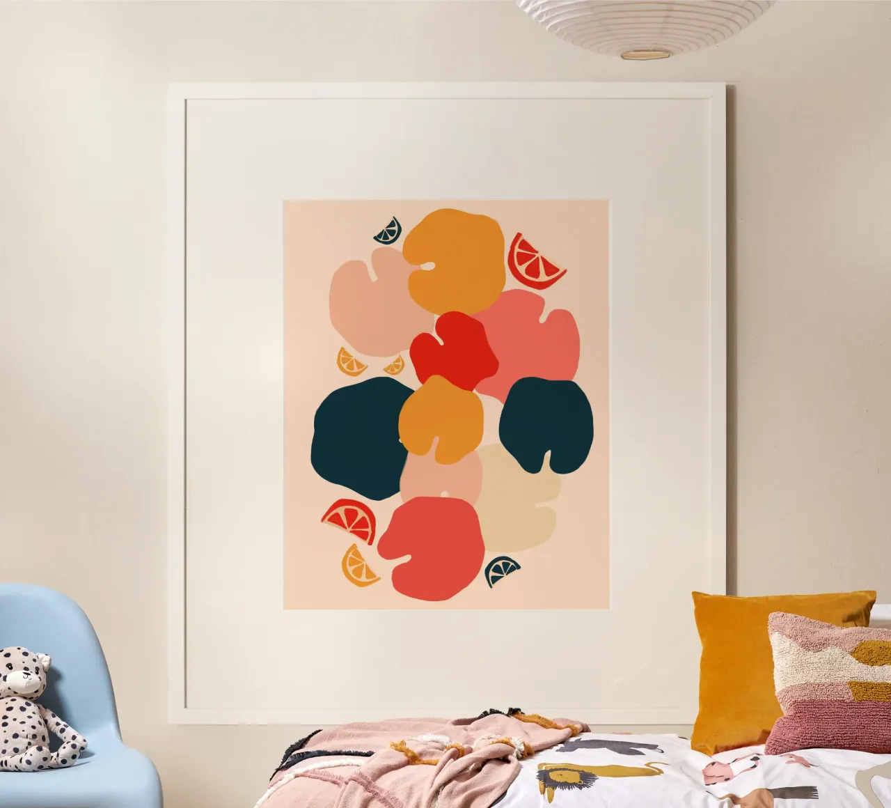 Zestful Zen poster con telaio in legno da Kintsugi99