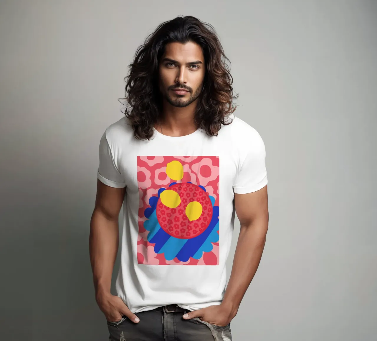 Piatto con fiori di limone t-shirt da Kintsugi99