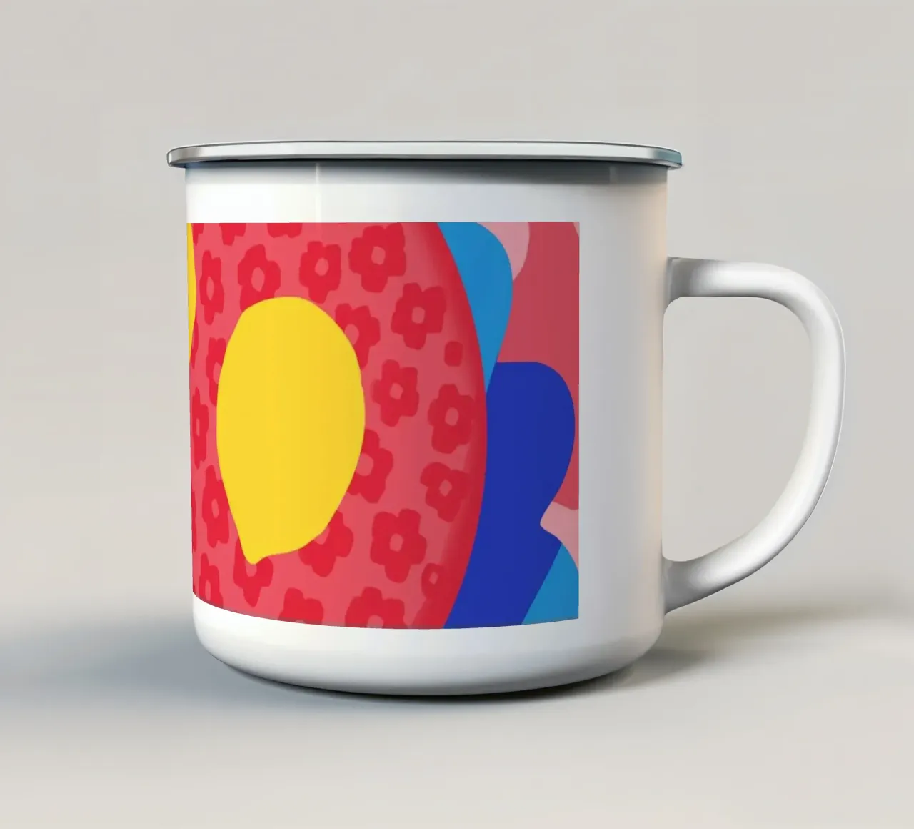 Piatto con fiori di limone tazza in smalto da Kintsugi99