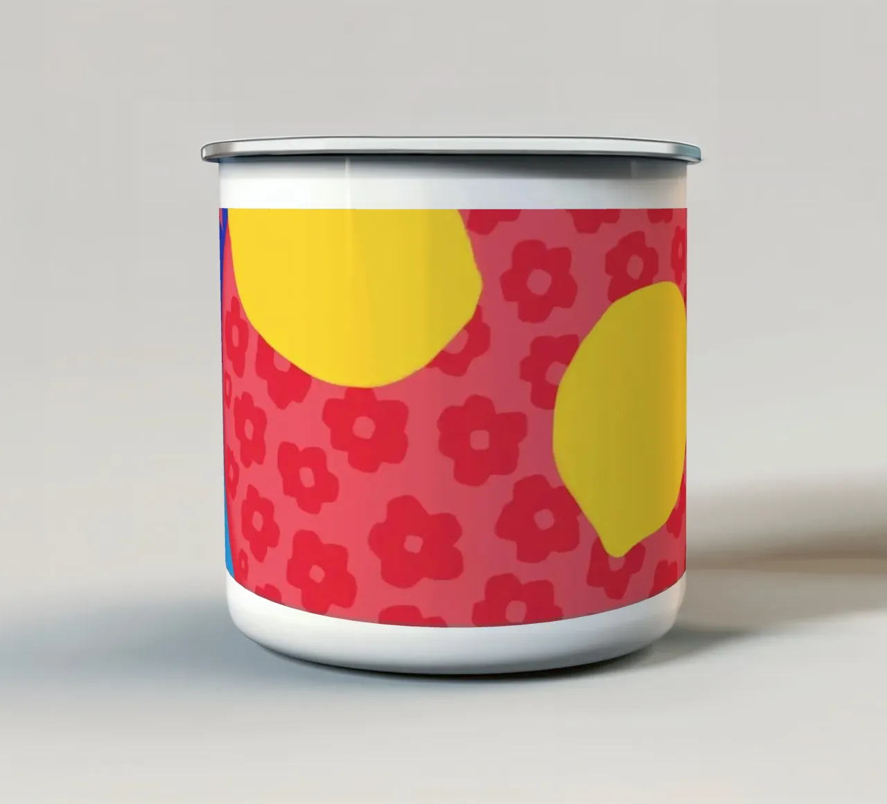 Piatto con fiori di limone tazza in smalto da Kintsugi99