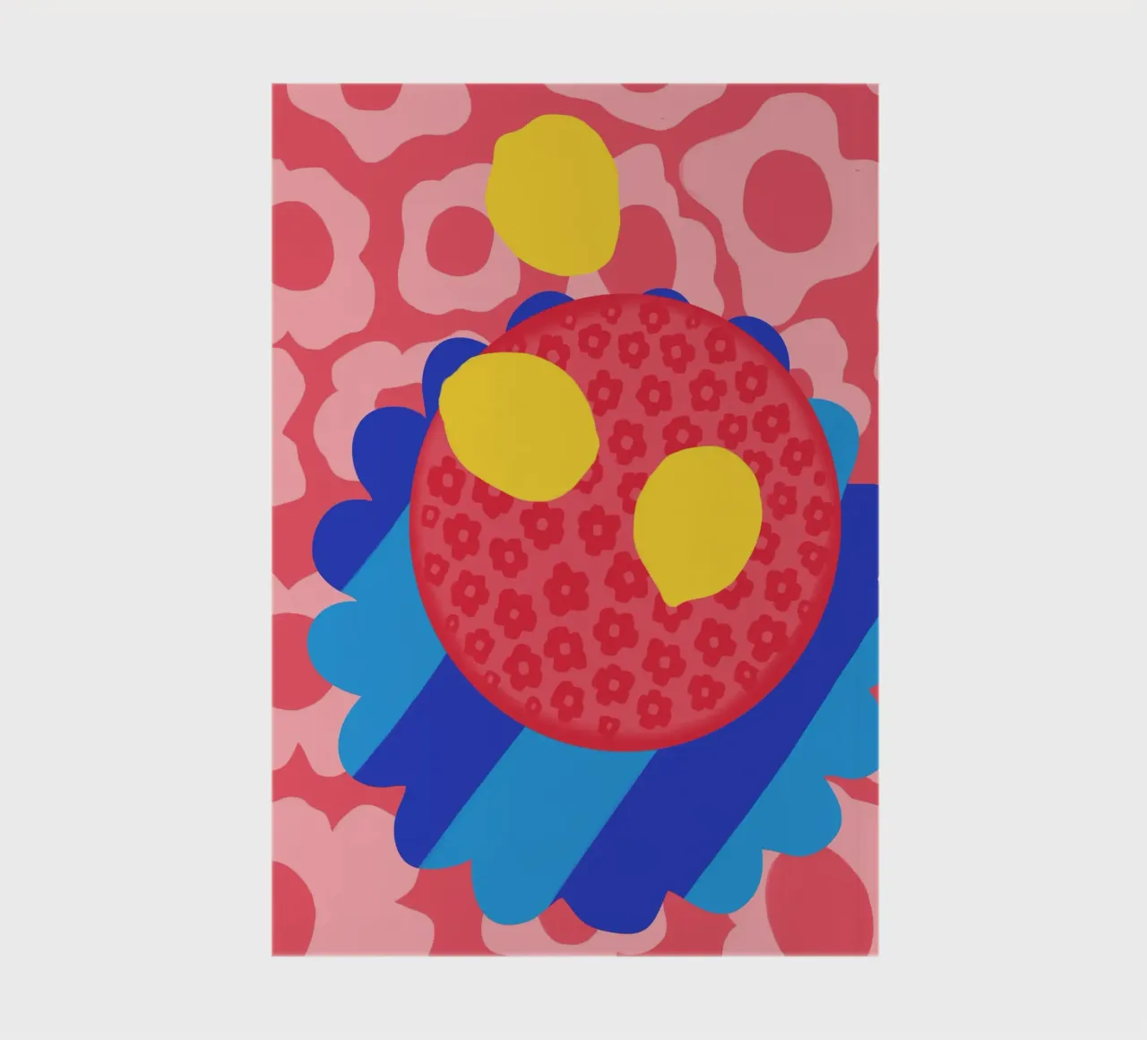 Piatto con fiori di limone diario da Kintsugi99