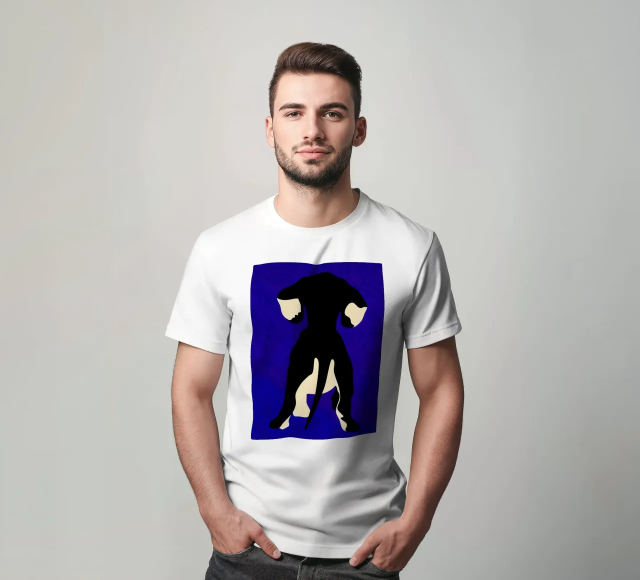 Blue Backdrop t-shirt by Kintsugi99