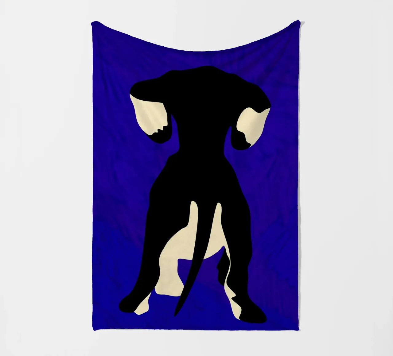 Blauer Backdrop Fleecedecke von Kintsugi99