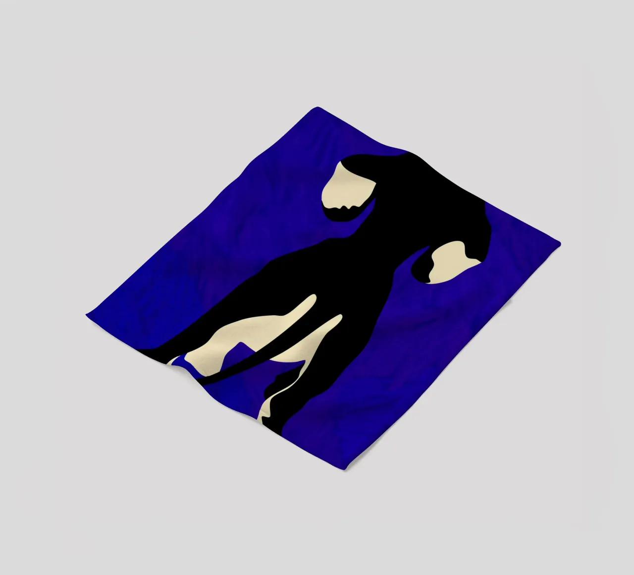 Blauer Backdrop Fleecedecke von Kintsugi99