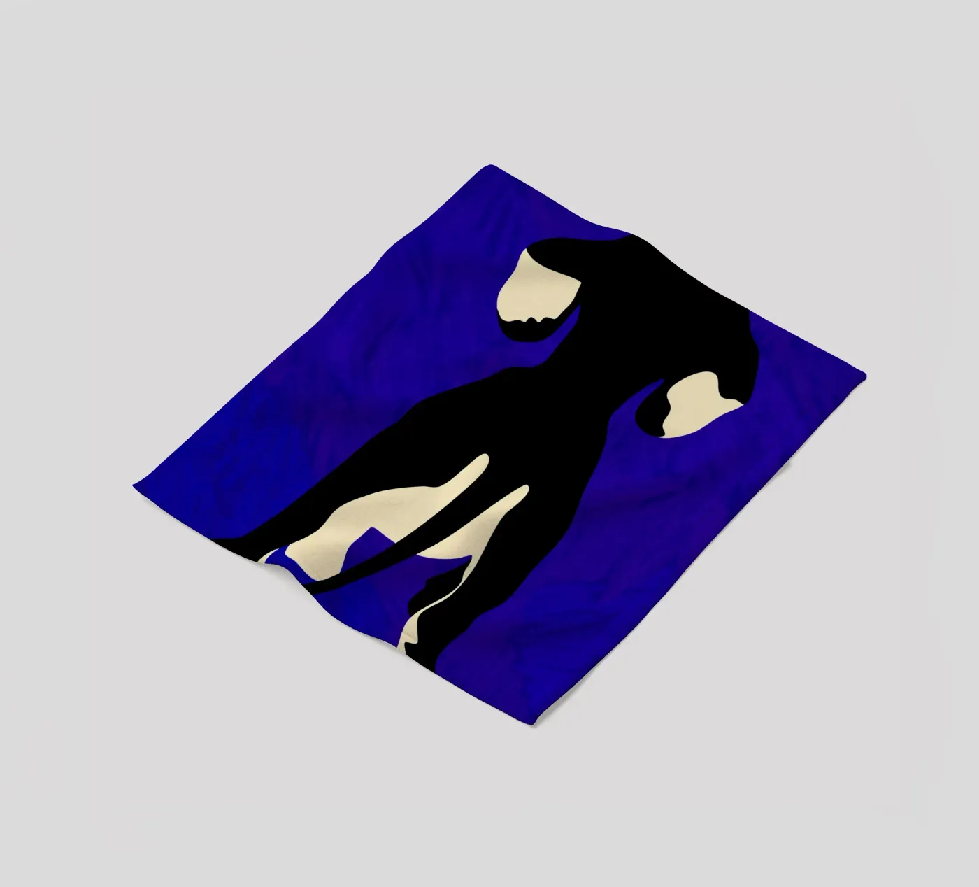 Blauer Backdrop Fleecedecke von Kintsugi99