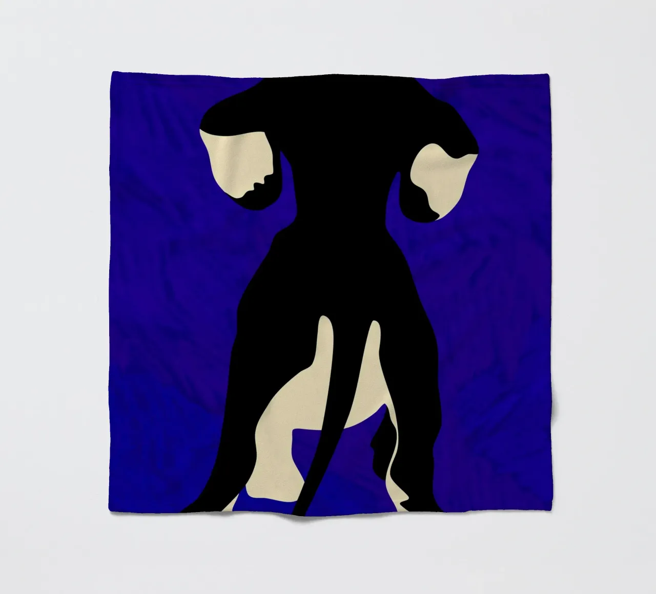 Blauer Backdrop Fleecedecke von Kintsugi99