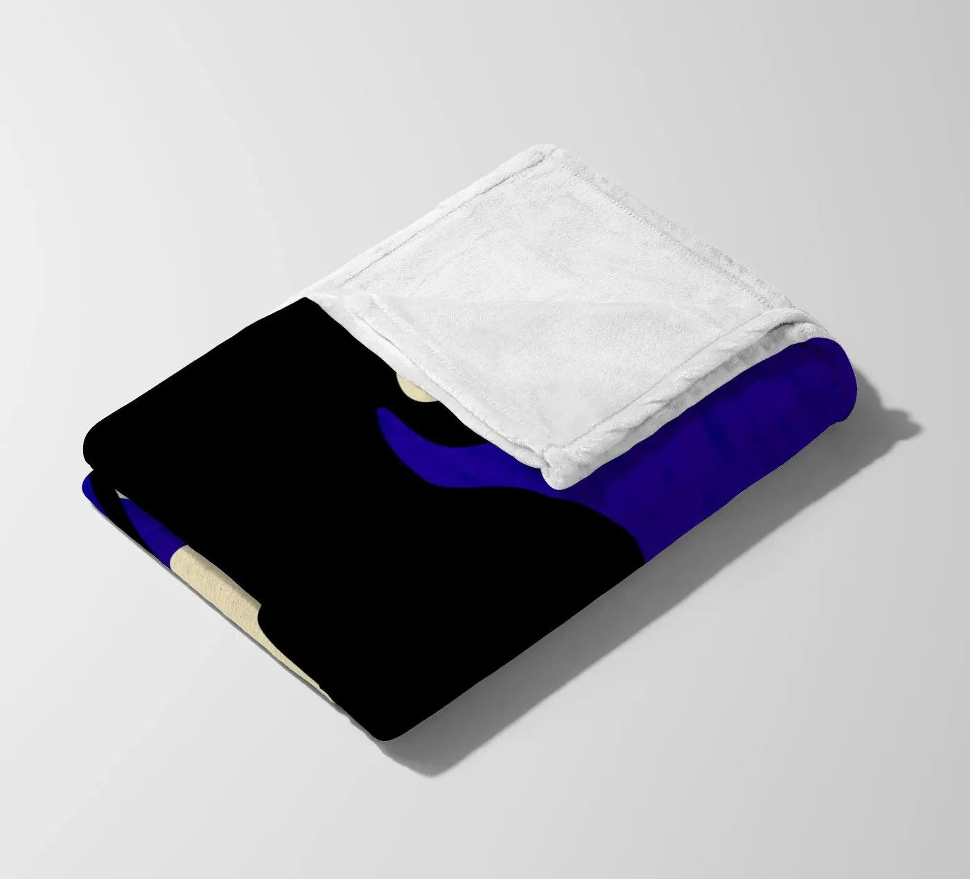 Blauer Backdrop Fleecedecke von Kintsugi99